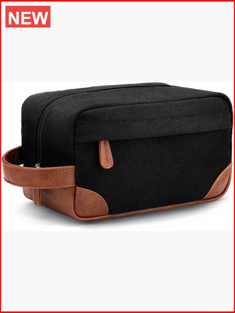 Water Resistant Canvas Hanging Toiletry Bag Large Capacity Travel Shaving Bag